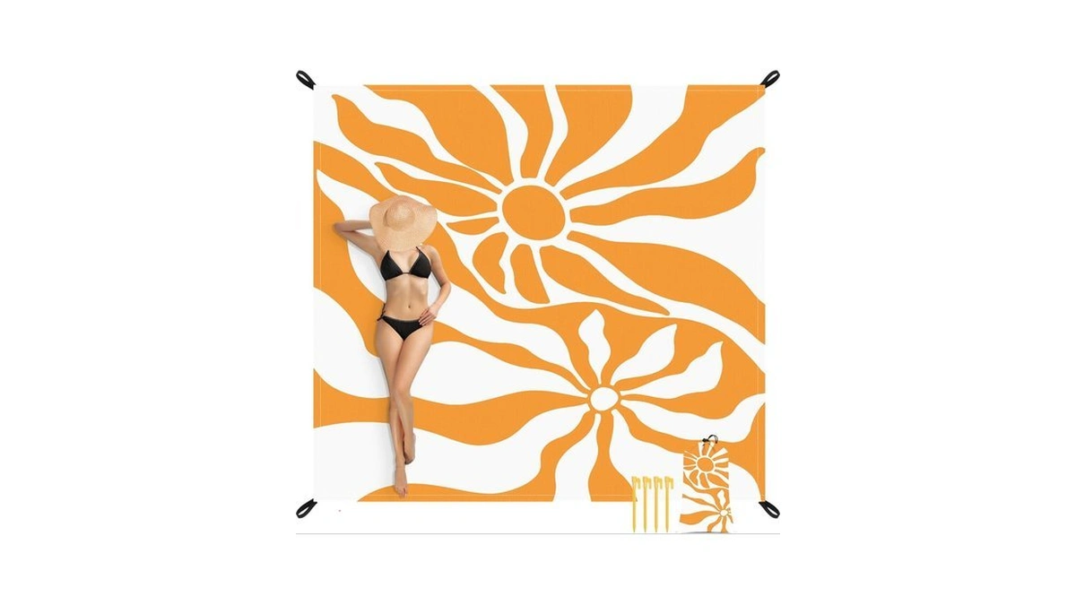 110 118 Waterproof Sandproof Beach Blanket 8 Adults... - Coupon
