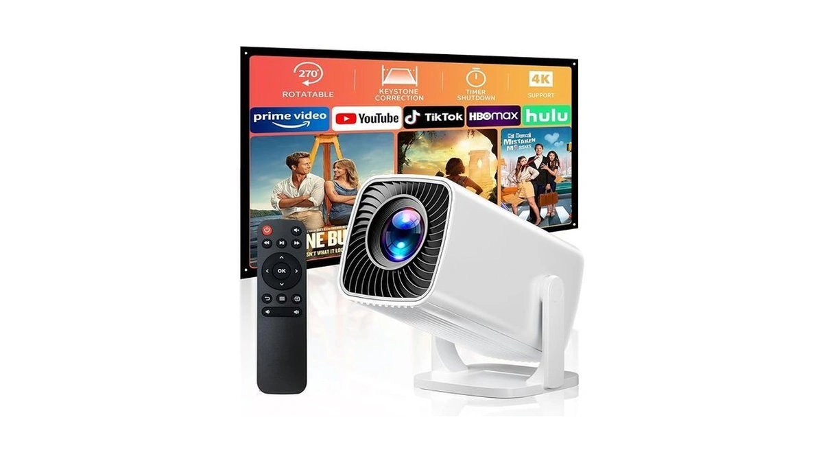 Mini Projector With 4k Support Portable Projector... - Coupon