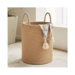 Jute Rope Laundry Hamper Basket 58l Tall Laundry... - Coupon
