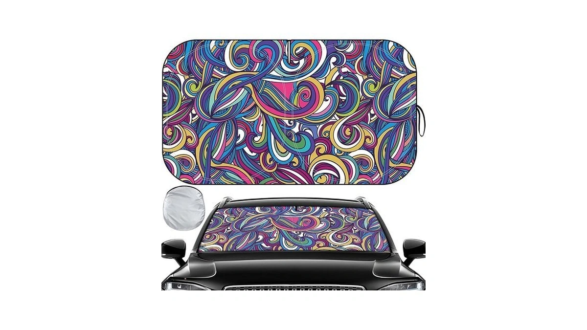Windshield Sun Shade Car Sun Shade Windshield... - Coupon