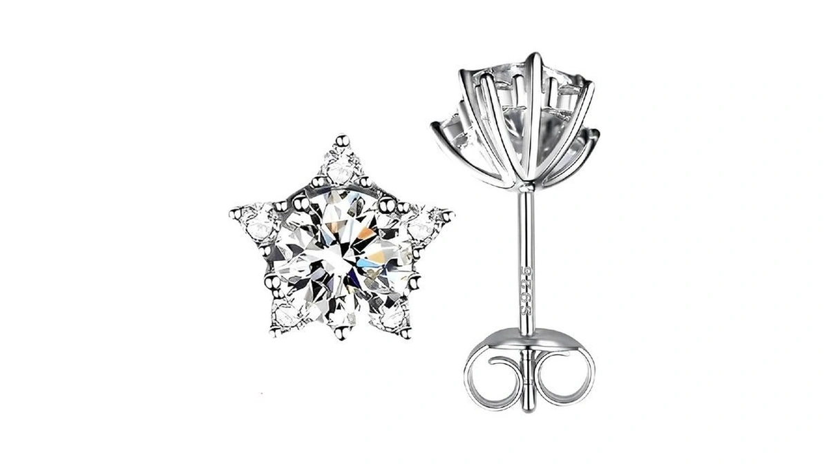 Mystilux Moissanite Earrings For Men And Women In... - Coupon