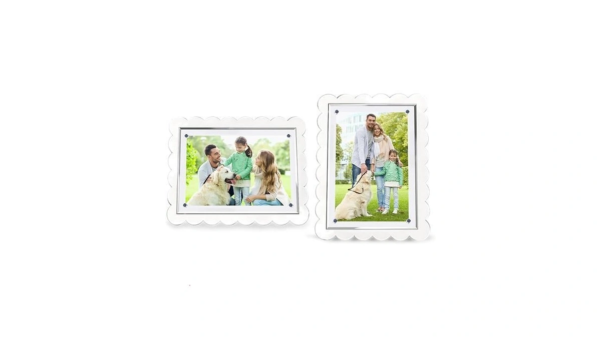 Acrylic Picture Frames 5x7in Clear Scalloped Design... - Coupon