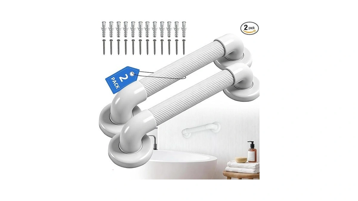 Shower Grab Bar 2 Pack 12 Abs Safety Bars For... - Coupon