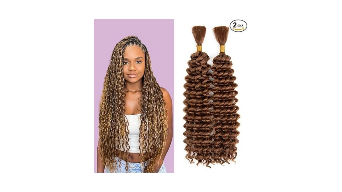 Deep Wave Bulk Hair For Braiding Wet And Wavy Micro... - Coupon