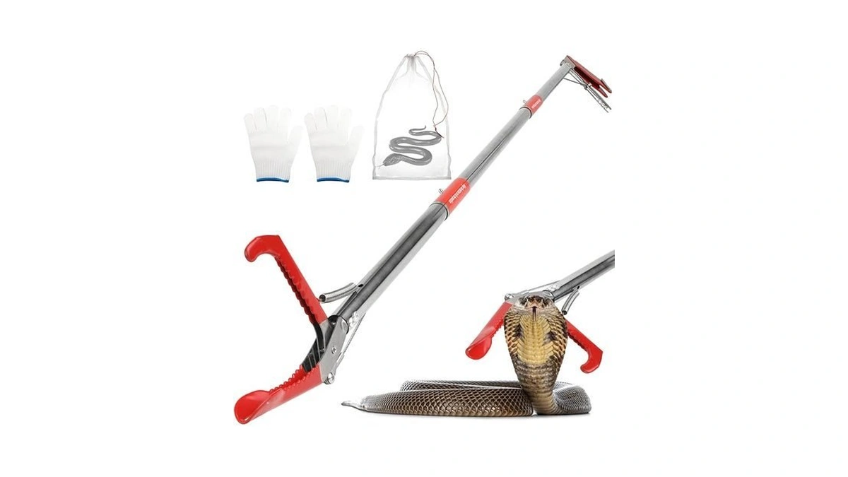 50in Snake Grabber Snake Tongs Grabber Collapsible... - Coupon
