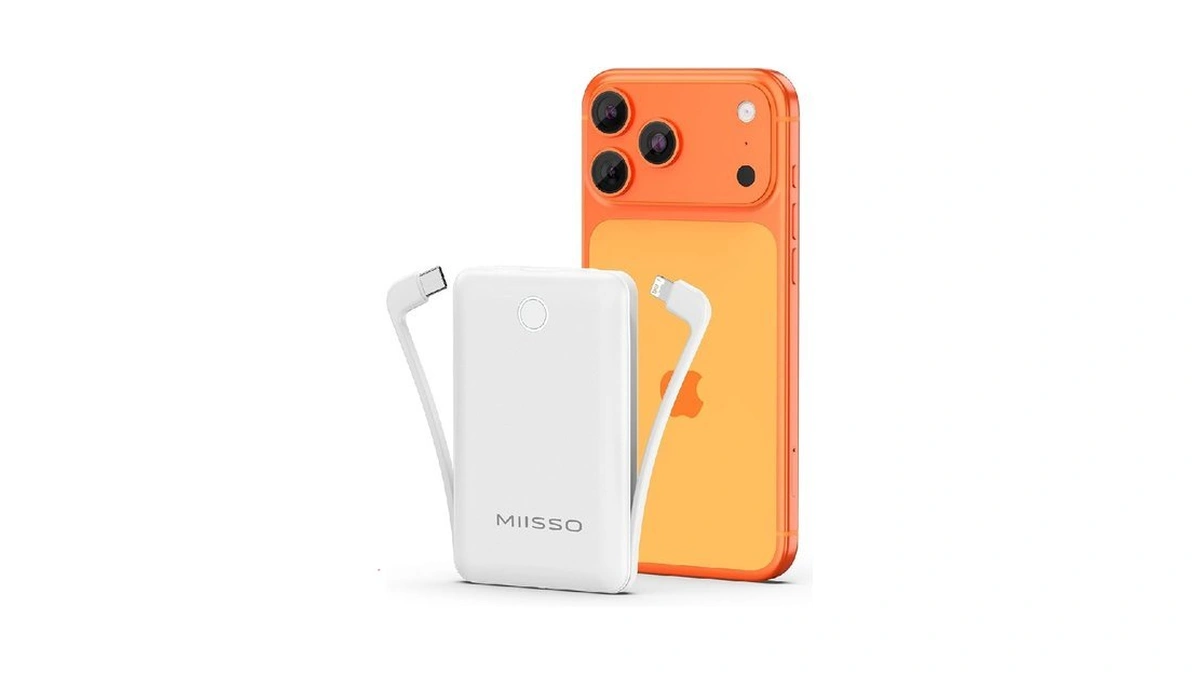 Miisso 10000mah Mini Portable Charger With Built In... - Coupon