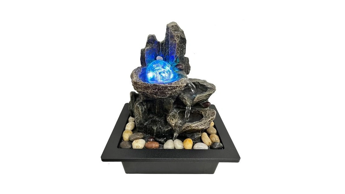 Indoor Tabletop Water Fountain Rotating Ball Rock... - Coupon