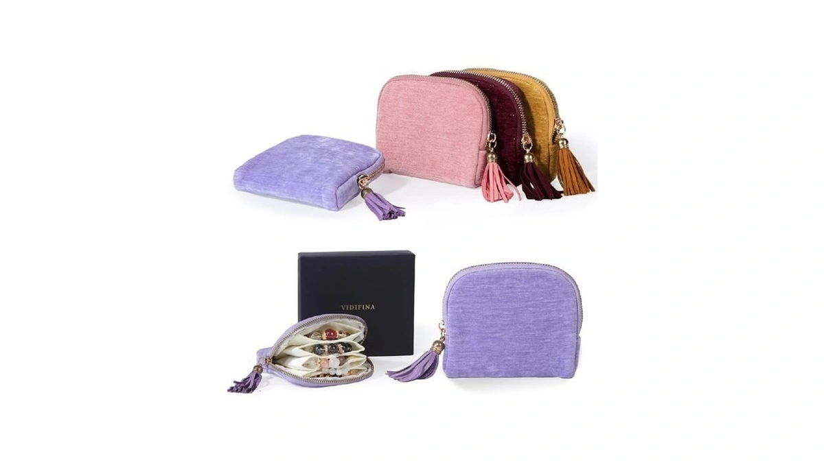 Vidifina Small Travel Jewelry Case Mini Travel... - Coupon