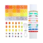 Xiannvxi 24colours Yellow Pony Beads For Bracelet... - Coupon