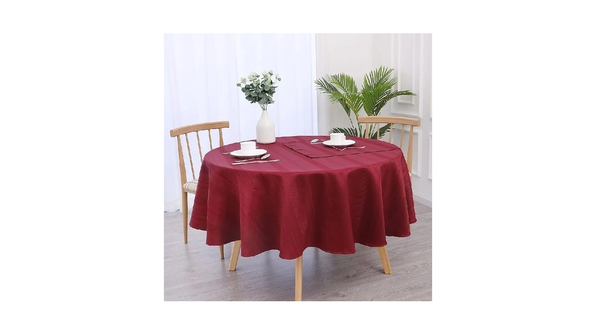 Randall Holiday Round Tablecloth Red 70 Waffle... - Coupon