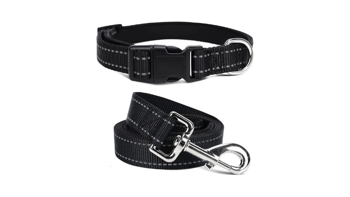 Jumpress Soft Neoprene Padded Dog Collar And Leash... - Coupon
