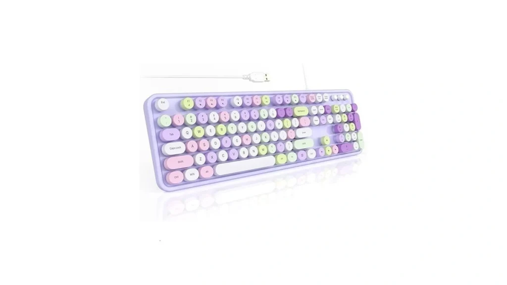 Sqmd Colorful Computer Keyboards Wired Usb Plug And... - Coupon