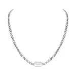 Vnox Silver Initial Necklace For Men - A-z Letter... - Coupon