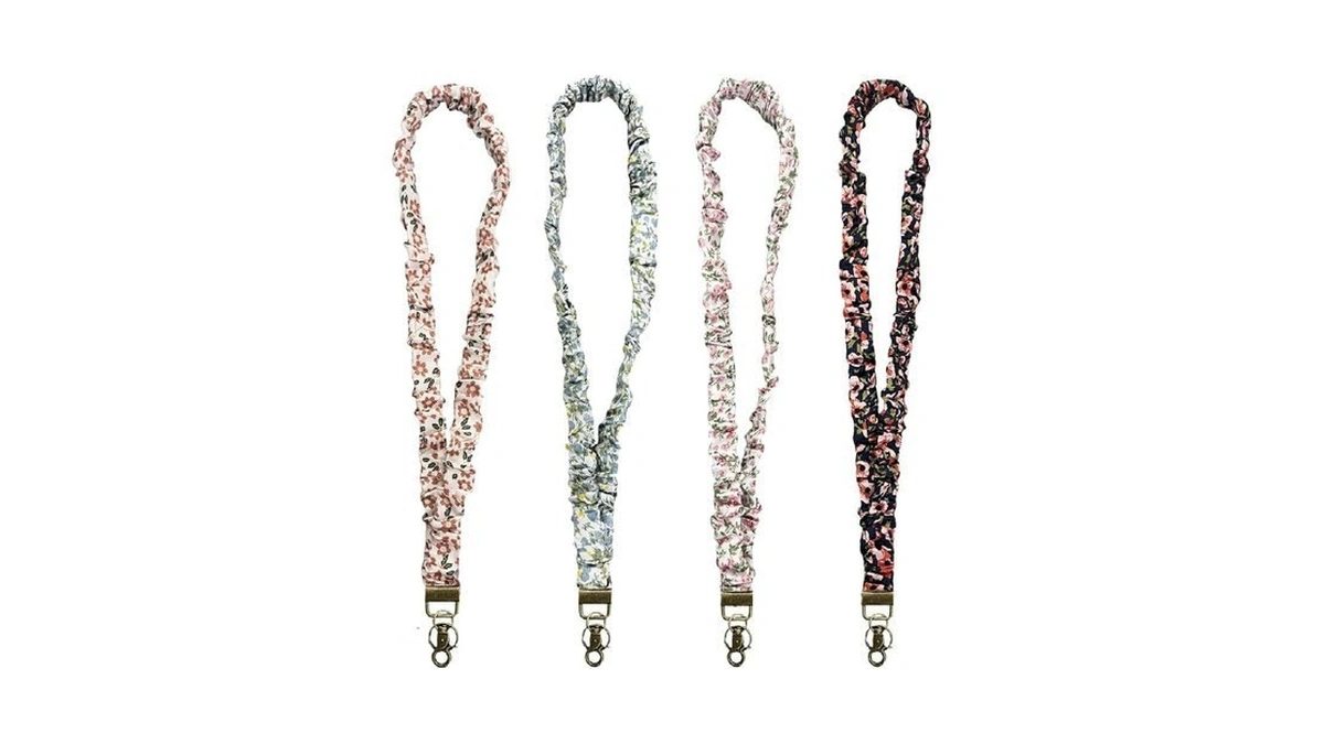 Bigfanshow 4 Pcs Stretchy Scrunchie Lanyard For Id... - Coupon