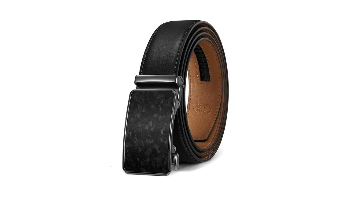 Zitahli Belt Men Leather Ratchet Belt For Men Dress... - Coupon
