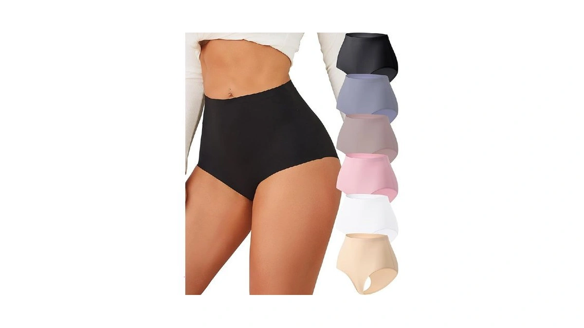 Finetoo Womens Underwear Seamless High Waisted... - Coupon