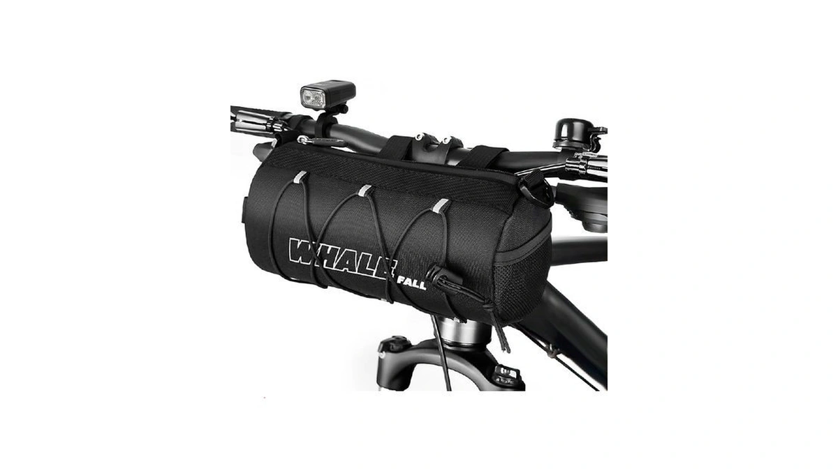 Whale Fall Bike Handlebar Bag Roll-style Front Bag... - Coupon