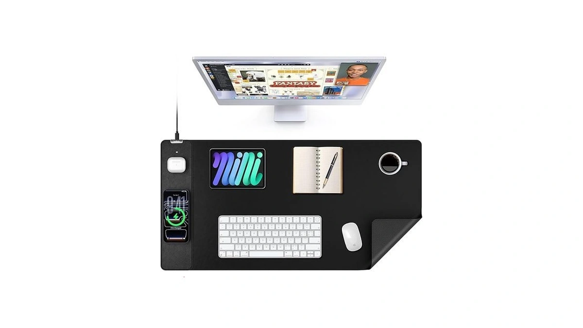 Topmade Mouse Pad With 15w Wireless Charging Xxl... - Coupon