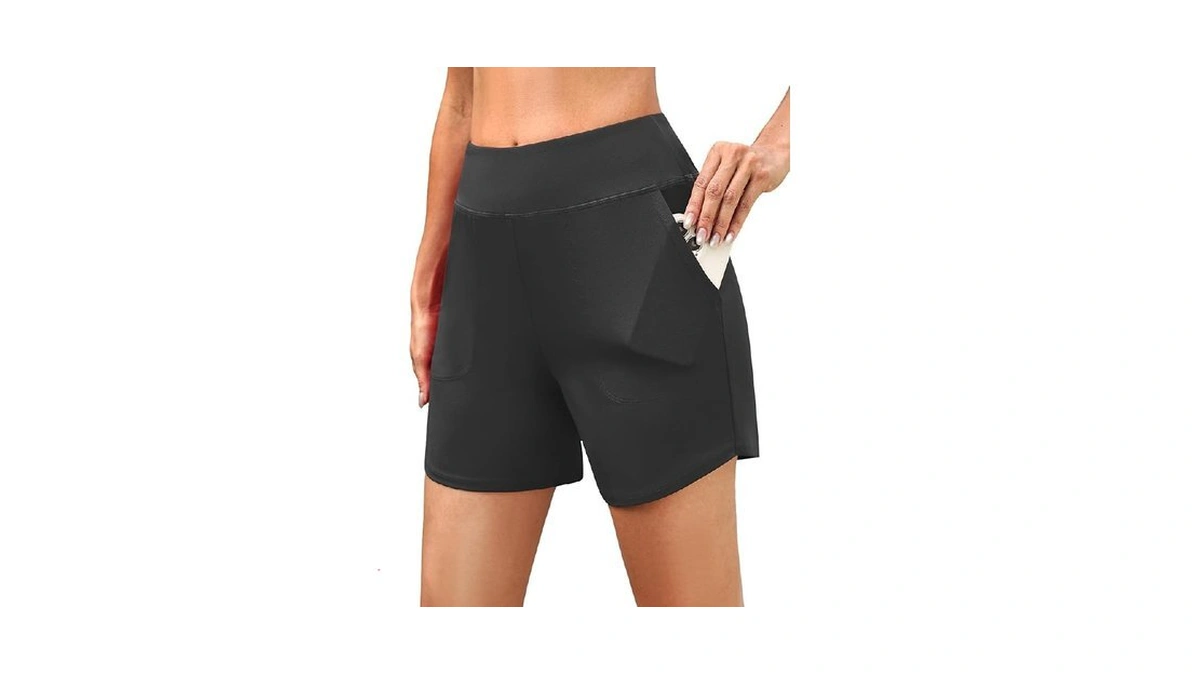 Sykooria Women S High Waisted Athletic Shorts With... - Coupon