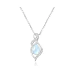 Myfresty 925 Sterling Silver Moonstone Necklace... - Coupon