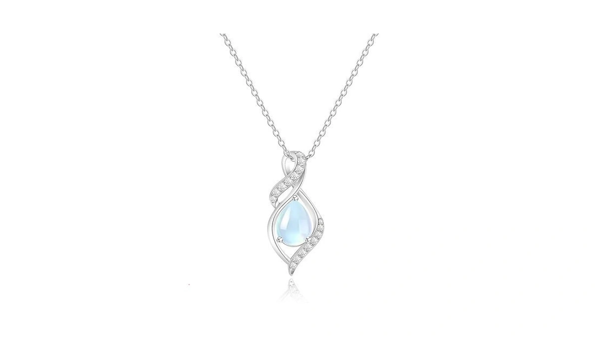 Myfresty 925 Sterling Silver Moonstone Necklace... - Coupon