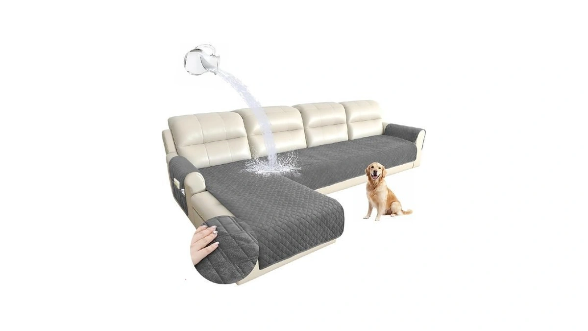 Arfntevss Waterproof L Shape Sectional Couch Covers... - Coupon
