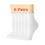 Lycss Cute Women S White Ruffle Socks Frilly... - Coupon