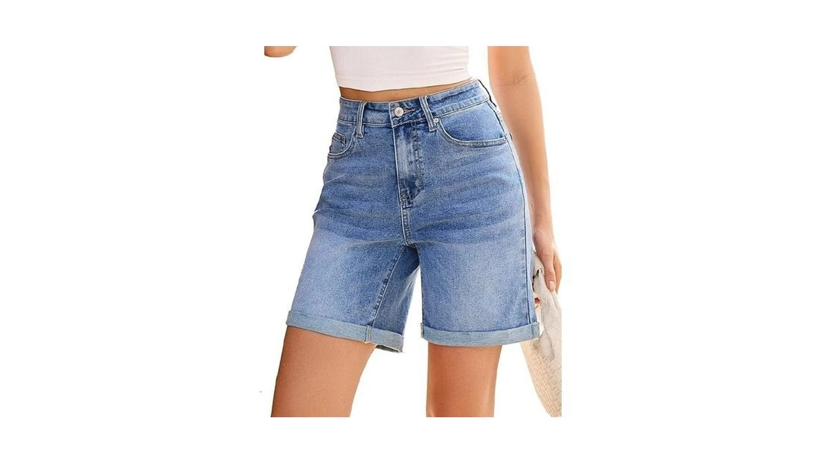 Vetinee High Waisted Shorts Women Womens Shorts... - Coupon