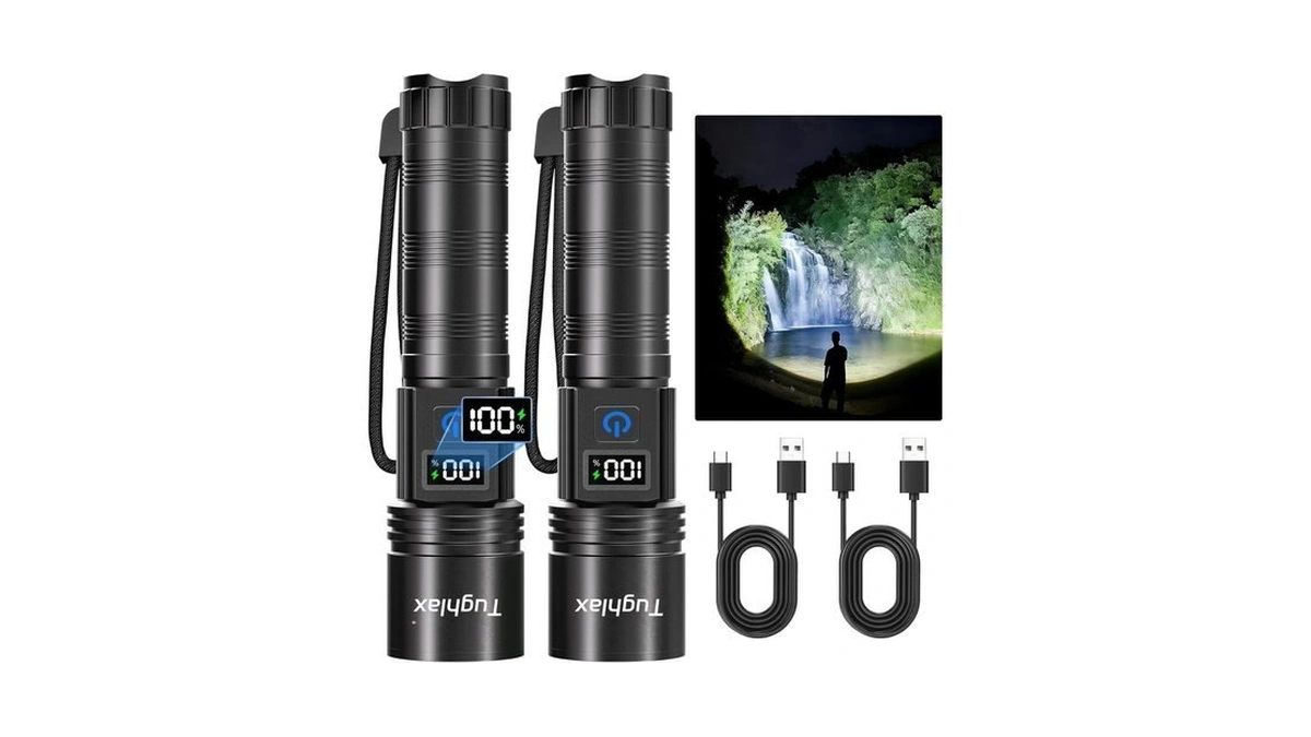 Tughlax Led Rechargeable Flashlights 9900 High... - Coupon