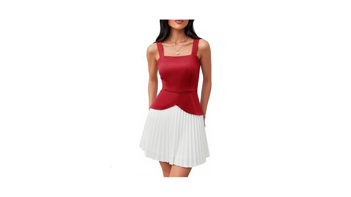 Angashion Womens Summer Sleeveless Mini Dress... - Coupon