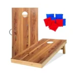 Ukase Solid Wood Cornhole Set Portable Bean Bags... - Coupon