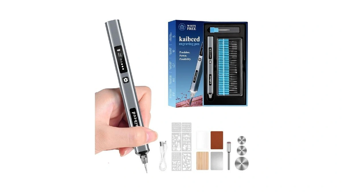 Kaibced Cordless Engraving Pen With 48 Kits Led... - Coupon