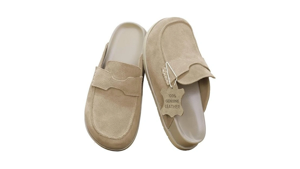 Blueagle 100 Genuine Leather Suede Clogs Slip On... - Coupon