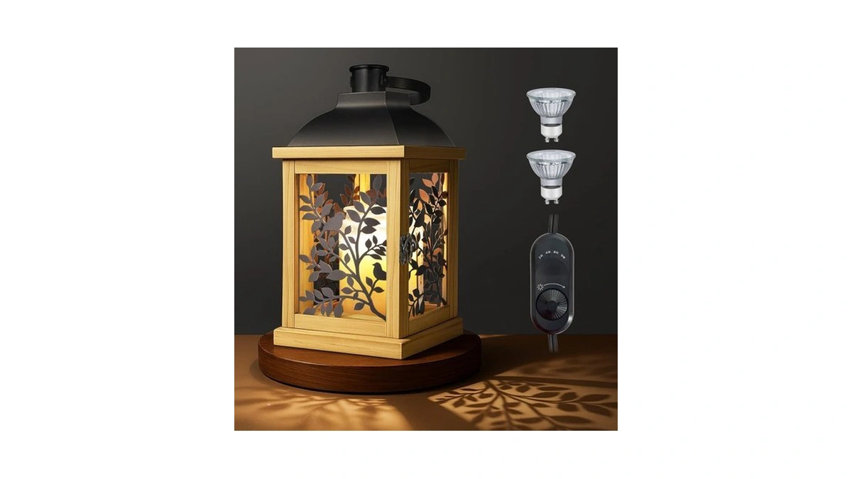 Candle Warmer Lamp With Timer And 2 Bulbs Dimmer... - Coupon