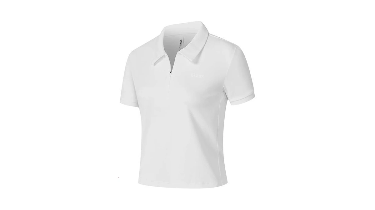 K-swiss Women S Golf Shirt - Short Sleeve With Zip... - Coupon