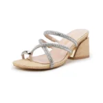 Vepose Women S Apricot Heeled Sandals 3 Inch Chunky... - Coupon