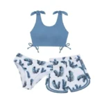 Weixinbuy Girls Swimsuit Bikini Set 3 Piece Kids... - Coupon