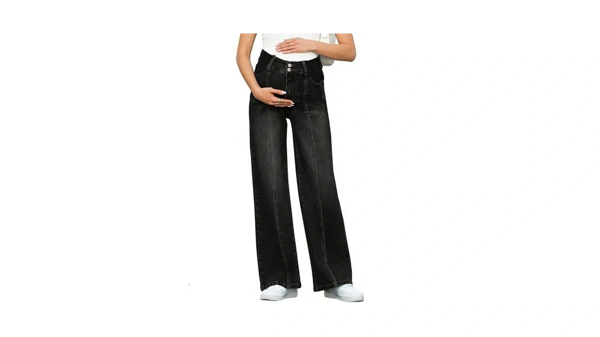 Blencot Maternity High Waisted Jeans For Women... - Coupon