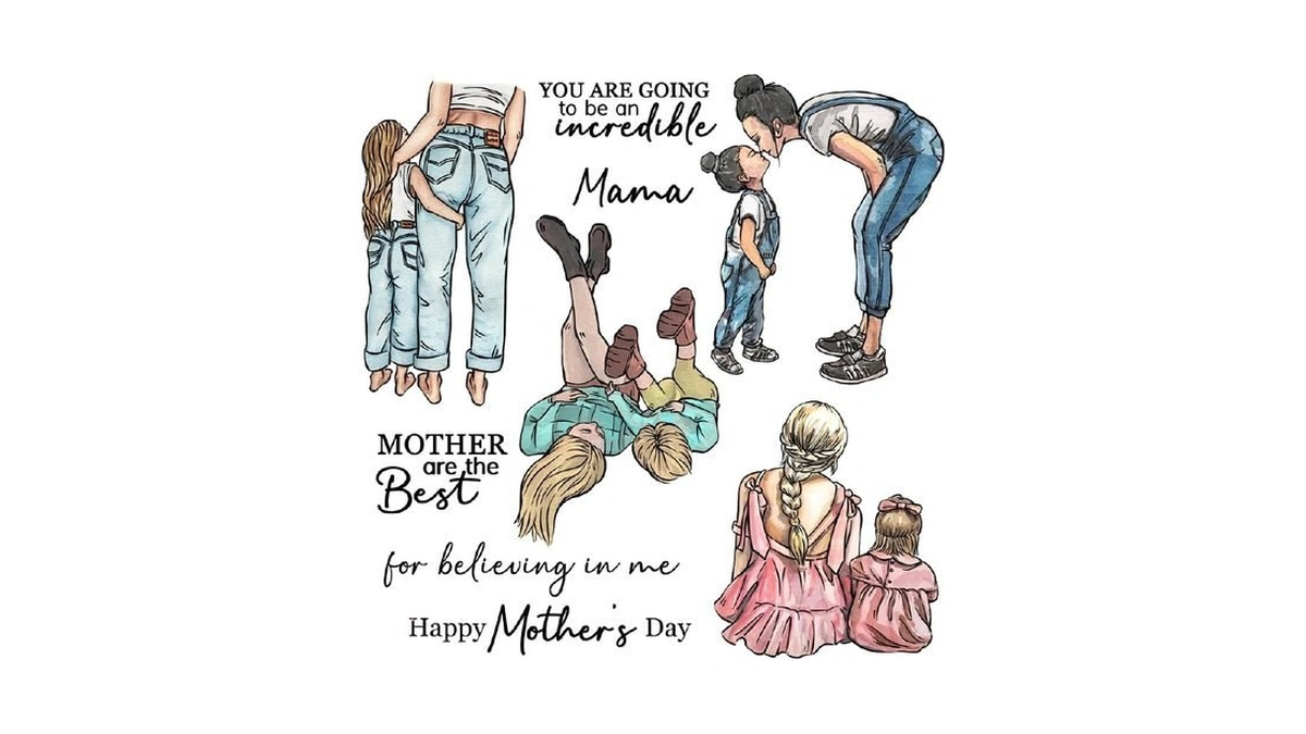 Lzbrdy Mother And Daughter Clear Stamps Cutting... - Coupon