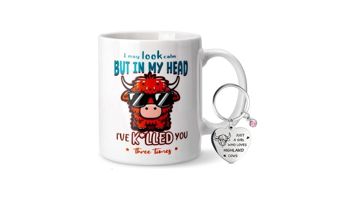 Biching Highland Cow Gifts 11oz Highland Cow Joke... - Coupon