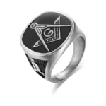 Ylwjsp Freemason Ring Signet Style Stainless Steel... - Coupon