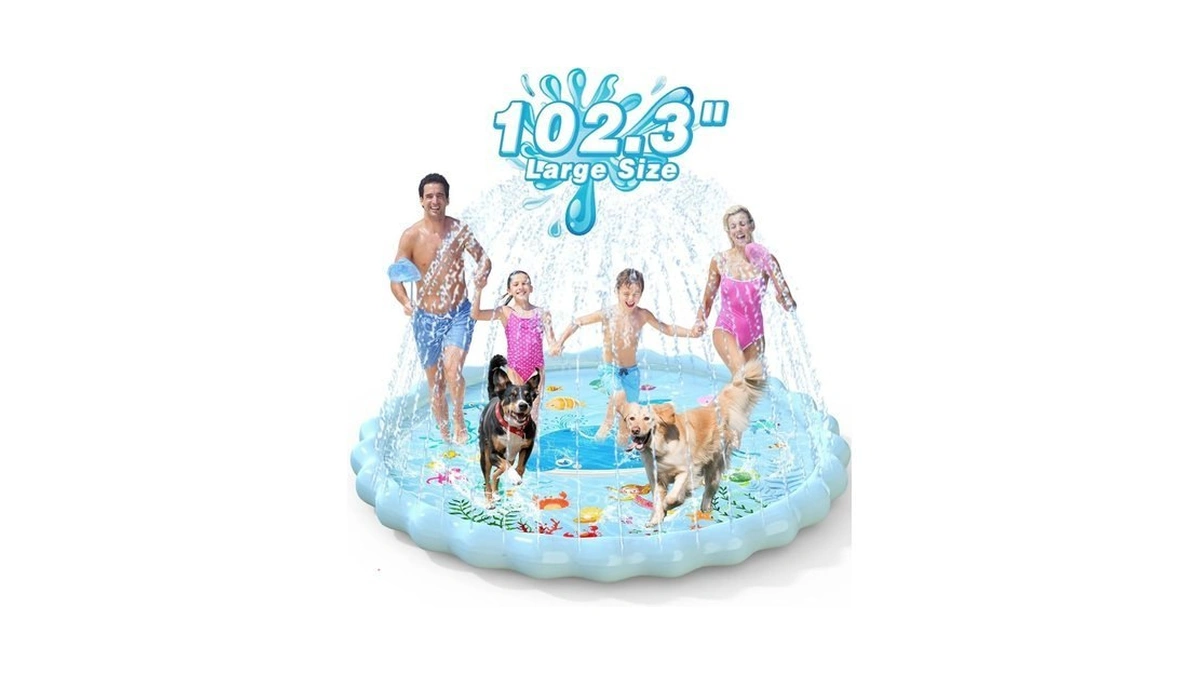 Epn Splash Pad Extra Large Sprinkler Play Mat Fun... - Coupon