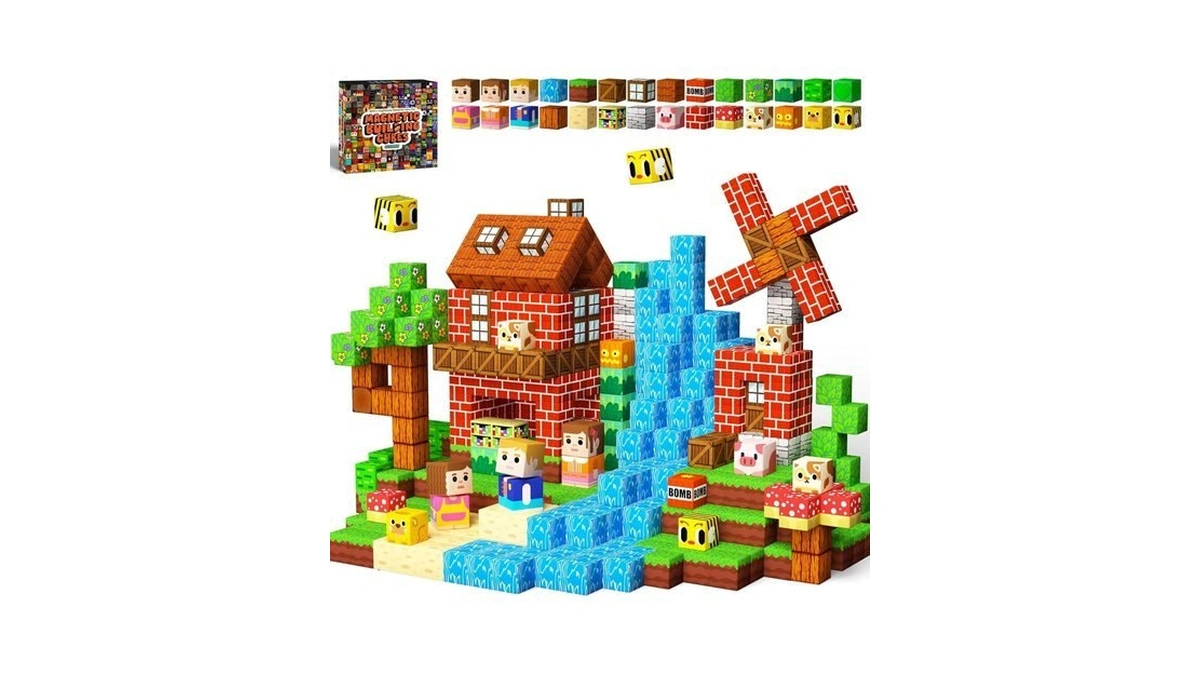 Idoot 100pcs Magnetic Building Blocks For Kids... - Coupon