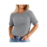Cicy Bell Womens Short Sleeve Sweaters Crewneck... - Coupon