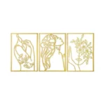 Agiota 3 Pcs Gold Wall Decor Above Bed Minimalist... - Coupon