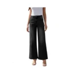 Yewfirm Wide Leg Jeans Woman Black Jeans Stretch... - Coupon