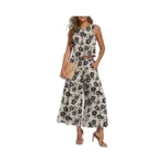 Lepunuo Summer Two Piece Outfit Crop Sleeveless Top... - Coupon
