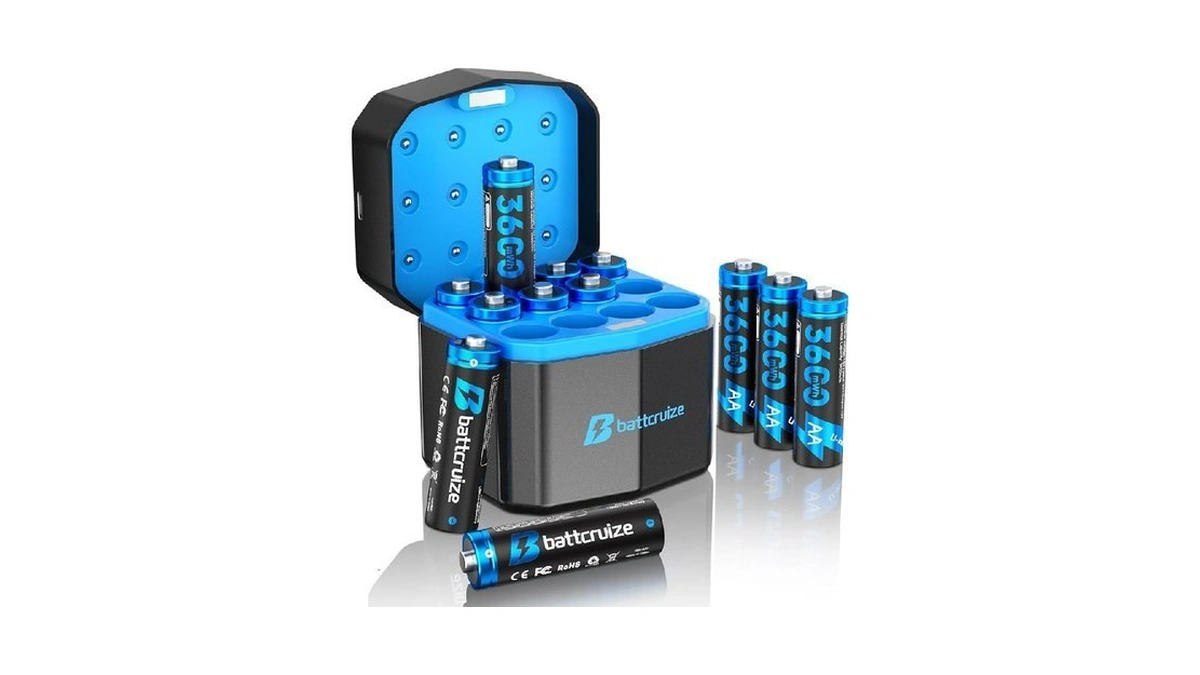 Battcruize Rechargeable Aa Batteries Lithium With... - Coupon