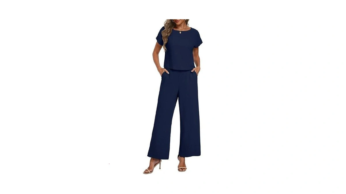 Lepunuo Casual Two Piece Outfit For Women Cap... - Coupon