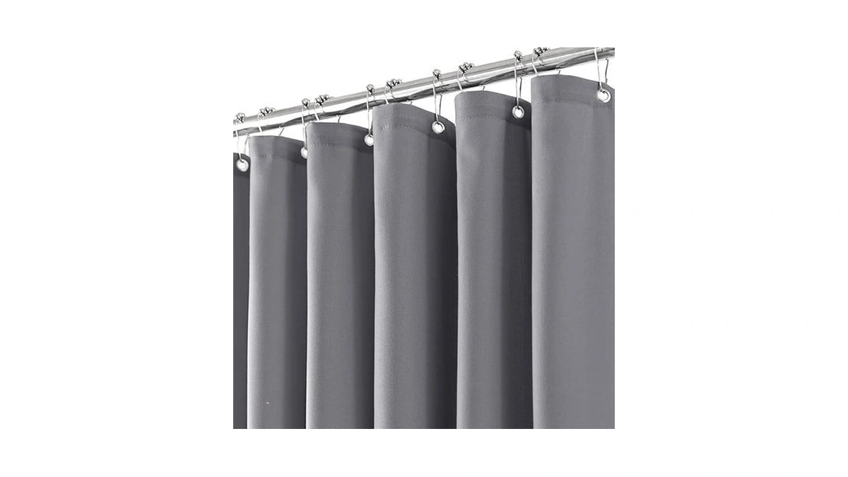 Jolilight Grey Linen Small Stall Shower Curtains... - Coupon